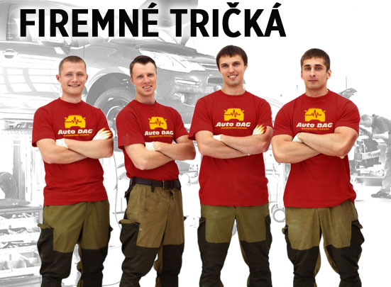 Tričká s logom. Vyjadrite s hrdosťou firemnú identitu.